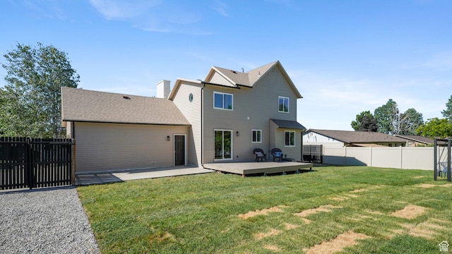 563 E 1840 N, Orem, UT 84097 - back of property featuring a fenced backyard and a wooden deck