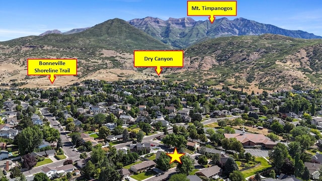 563 E 1840 N, Orem, UT 84097 - aerial view of property's location featuring a mountain backdrop