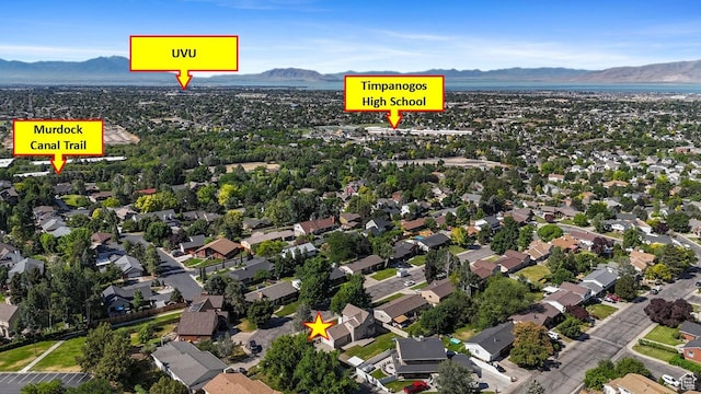 563 E 1840 N, Orem, UT 84097 - aerial view of property and surrounding area with a mountainous background