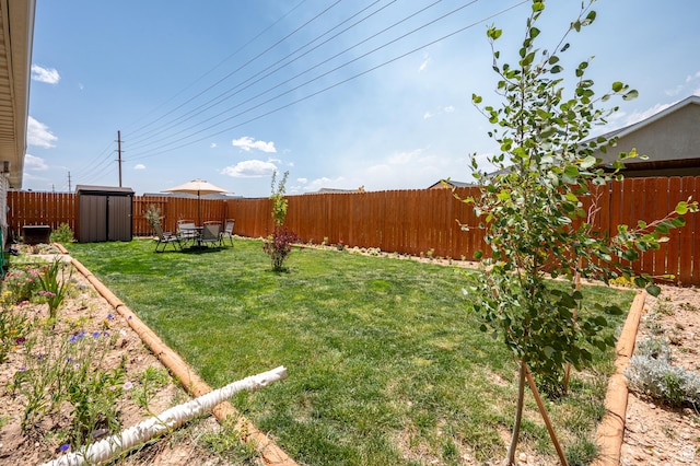 253 N 4300 W, Cedar City, UT 84720 - fenced backyard with a storage shed