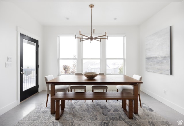 719 W Horizon Dr Unit 134, Lehi, UT 84048 - dining space with a chandelier and healthy amount of natural light