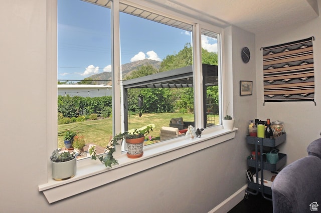 2845 Banbury Rd E, Cottonwood Heights, UT 84121 - detailed view of baseboards and a mountain backdrop