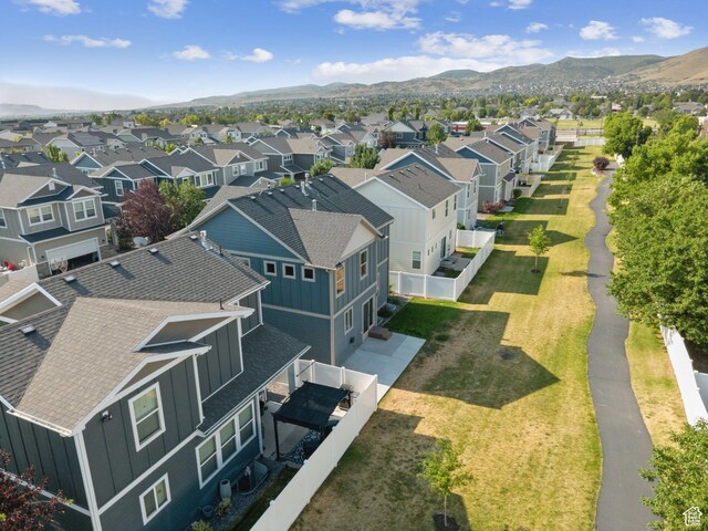 13316 S Moseley Way, Herriman, UT 84096 - aerial perspective of suburban area with a mountain backdrop
