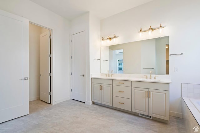 1502 W 1010 N Unit 11, Pleasant Grove, UT 84062 - bathroom with double vanity and tiled bath
