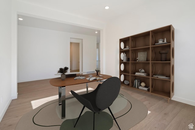 1502 W 1010 N Unit 11, Pleasant Grove, UT 84062 - office area with light wood-style flooring and recessed lighting