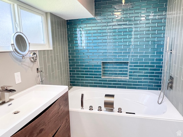 2072 W 5075 S, Roy, UT 84067 - full bathroom with vanity and a combined bath / shower with rainfall shower