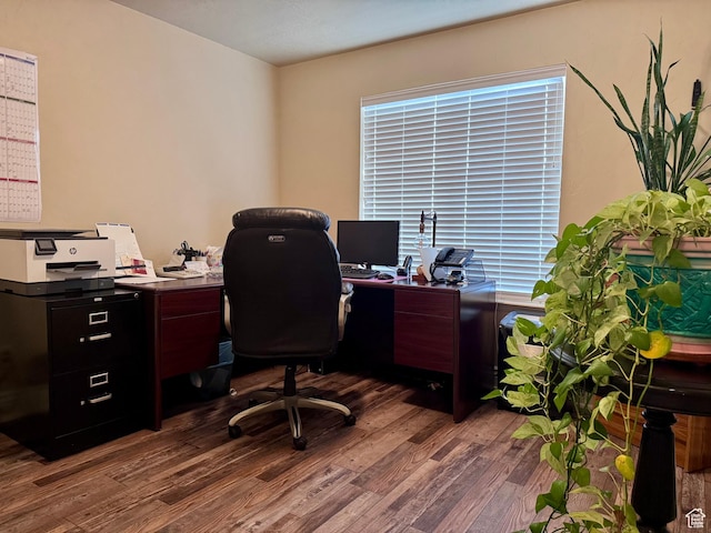 23 S 2200 W, Roosevelt, UT 84066 - office area featuring dark wood-type flooring