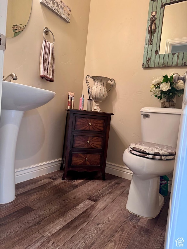 23 S 2200 W, Roosevelt, UT 84066 - bathroom with wood finished floors and baseboards