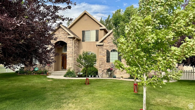 23 S 2200 W, Roosevelt, UT 84066 - view of front of home with stone siding and stucco siding