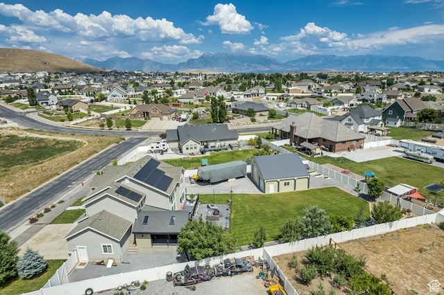 1934 E Sunnyvale Dr, Eagle Mountain, UT 84005 - aerial perspective of suburban area featuring a mountainous background