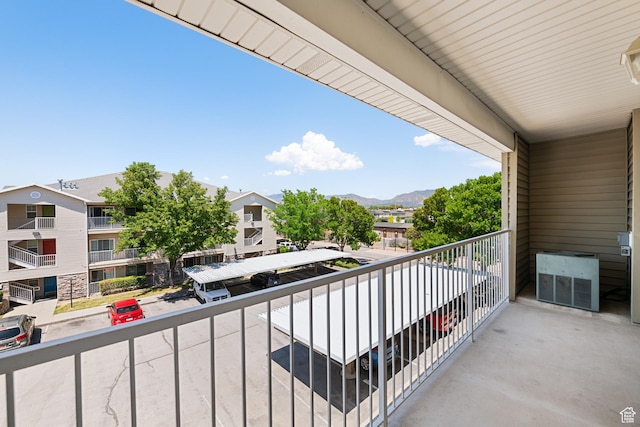 3760 S Carlisle Park Pl W Unit 3, Salt Lake City, UT 84119 - balcony featuring a mountain view