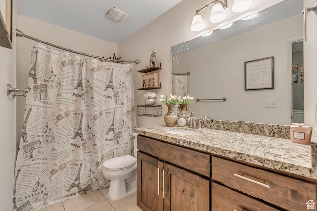 3822 S Chatterleigh Rd W, West Valley City, UT 84128 - full bathroom featuring vanity, tile patterned floors, and curtained shower