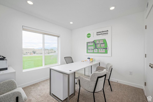 6031 W Highlandbrook Dr, West Jordan, UT 84081 - office featuring light colored carpet and recessed lighting