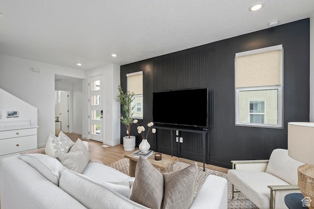 6031 W Highlandbrook Dr, West Jordan, UT 84081 - living area with recessed lighting and wood finished floors