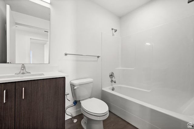 1034 W 1700 S Unit 124, Salt Lake City, UT 84104 - bathroom featuring vanity, shower / washtub combination, and wood finished floors