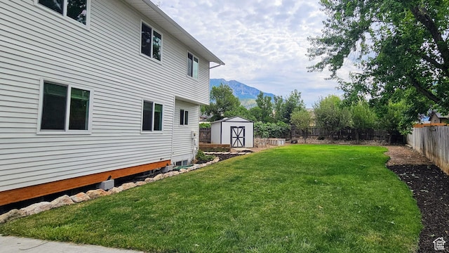 151 W 1485 N, Orem, UT 84057 - fenced backyard featuring a storage unit and a mountain view