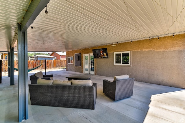 709 N 2200 E, St George, UT 84790 - view of patio featuring french doors and an outdoor hangout area
