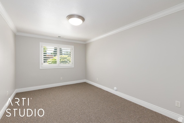 2124 N Heritage Dr, Farr West, UT 84404 - carpeted spare room with ornamental molding and baseboards