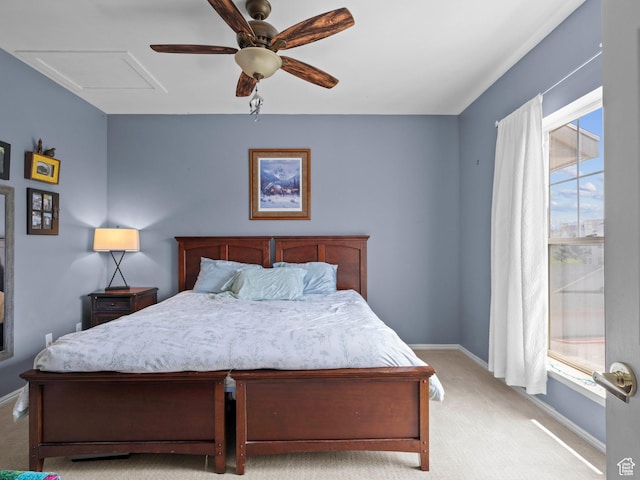 900 Bitner Rd Unit D 34, Park City, UT 84098 - bedroom featuring light colored carpet and ceiling fan