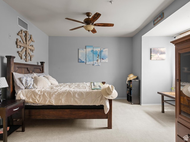 900 Bitner Rd Unit D 34, Park City, UT 84098 - bedroom featuring light carpet and ceiling fan
