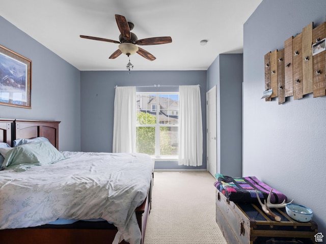 900 Bitner Rd Unit D 34, Park City, UT 84098 - bedroom with light colored carpet and ceiling fan