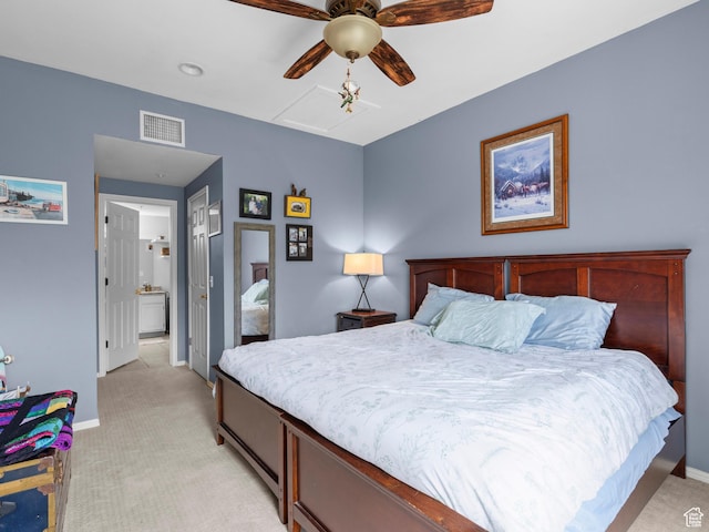 900 Bitner Rd Unit D 34, Park City, UT 84098 - bedroom with light colored carpet and ceiling fan