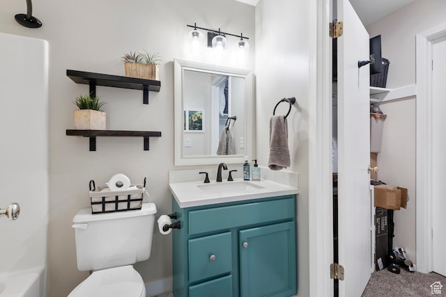 1289 E Ridge Meadow Ln S Unit 8S, Cottonwood Heights, UT 84047 - bathroom featuring vanity and toilet