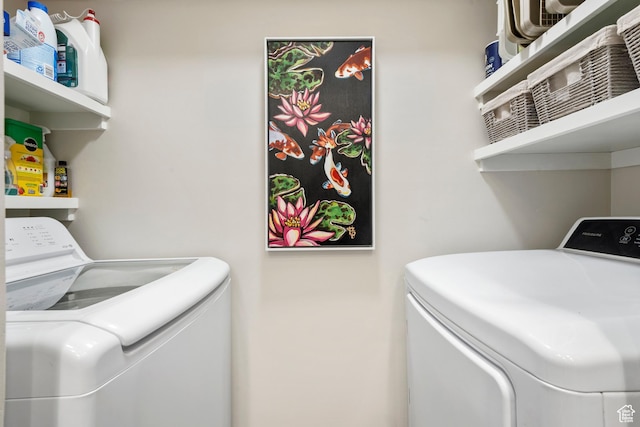 1289 E Ridge Meadow Ln S Unit 8S, Cottonwood Heights, UT 84047 - washroom with separate washer and dryer