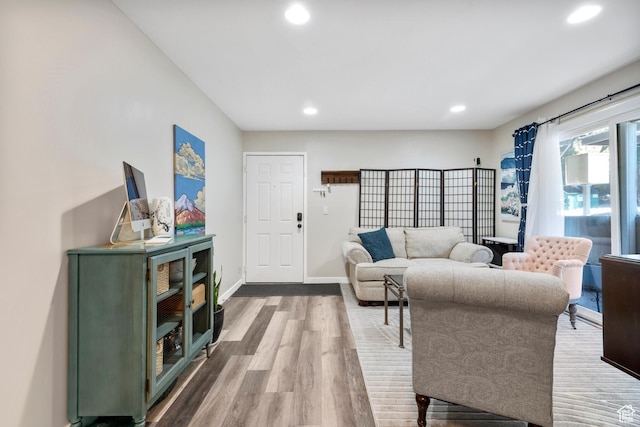 1289 E Ridge Meadow Ln S Unit 8S, Cottonwood Heights, UT 84047 - living room with wood finished floors and recessed lighting