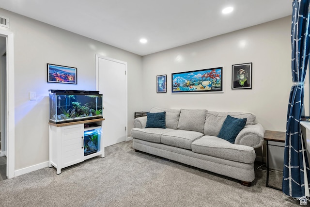 1289 E Ridge Meadow Ln S Unit 8S, Cottonwood Heights, UT 84047 - carpeted living area featuring recessed lighting and baseboards