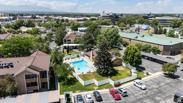 1289 E Ridge Meadow Ln S Unit 8S, Cottonwood Heights, UT 84047 - drone / aerial view of a pool