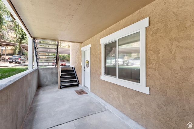 1289 E Ridge Meadow Ln S Unit 8S, Cottonwood Heights, UT 84047 - view of patio / terrace featuring stairs