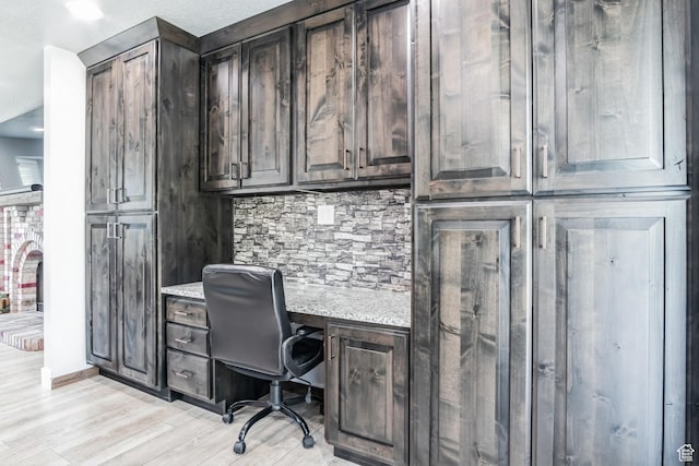 254 W 1600 N, Harrisville, UT 84404 - home office with built in study area and light wood-type flooring