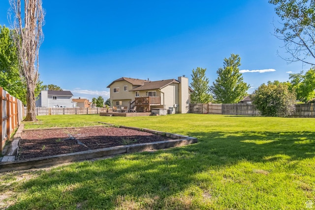 254 W 1600 N, Harrisville, UT 84404 - fenced backyard featuring a deck