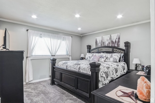 254 W 1600 N, Harrisville, UT 84404 - carpeted bedroom with recessed lighting and crown molding