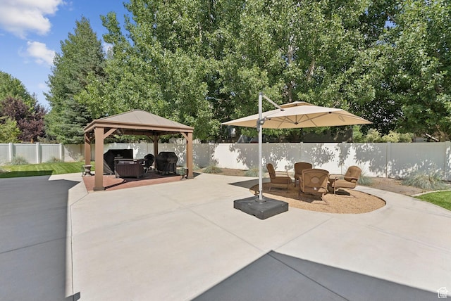 918 E 120 S, Heber City, UT 84032 - fenced backyard with a patio and a gazebo