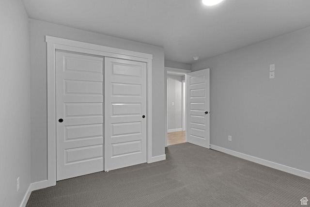 1792 W Norway Spruce Dr, Layton, UT 84041 - unfurnished bedroom with dark colored carpet and a closet