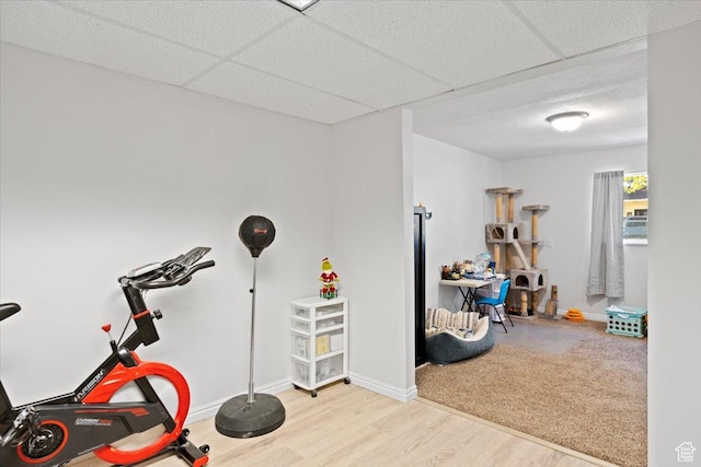 7351 W Zana Ln, Magna, UT 84044 - exercise room with wood finished floors and baseboards