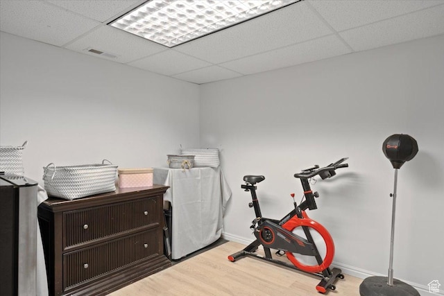 7351 W Zana Ln, Magna, UT 84044 - misc room featuring wood finished floors and a drop ceiling