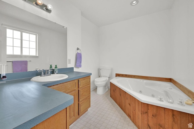 5548 W 4350 S, Hooper, UT 84315 - full bathroom featuring vanity and a jetted tub
