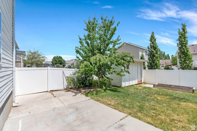 1696 N 2640 W, Lehi, UT 84043 - fenced backyard featuring a patio area and a shed