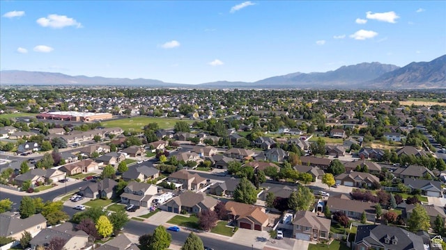 1827 E 1530 S, Spanish Fork, UT 84660 - aerial view of residential area with a mountain backdrop