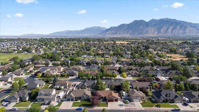 1827 E 1530 S, Spanish Fork, UT 84660 - aerial view of residential area featuring a mountain backdrop