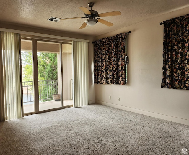 225 N Country Ln Unit 5, St George, UT 84770 - carpeted spare room with ceiling fan and a textured ceiling