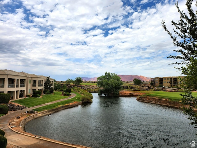 225 N Country Ln Unit 5, St George, UT 84770 - water view featuring a mountainous background