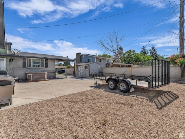 4273 W Annapolis Dr S, West Valley City, UT 84120 - view of yard with a storage shed and driveway