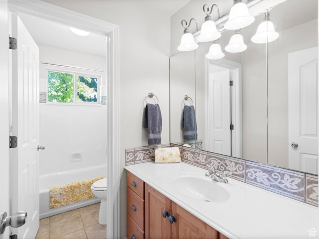 643 E 140 N, American Fork, UT 84003 - full bath featuring vanity, tile patterned flooring, and bathing tub / shower combination