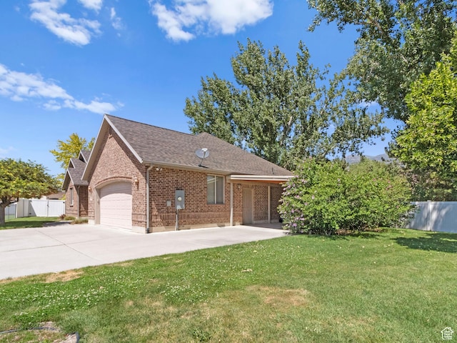 643 E 140 N, American Fork, UT 84003 - view of front of home featuring brick siding, concrete driveway, a garage, and a shingled roof