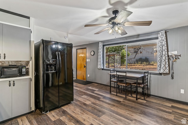 641 S 500 W, Brigham City, UT 84302 - dining space with wood finished floors and a ceiling fan