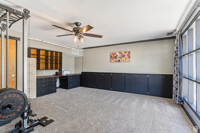 641 S 500 W, Brigham City, UT 84302 - unfurnished office featuring ceiling fan and carpet